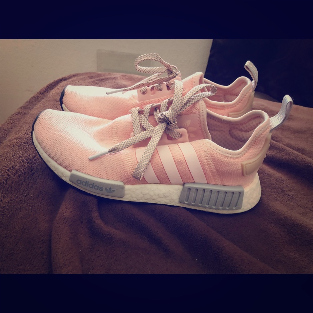 Pink and gray nmd